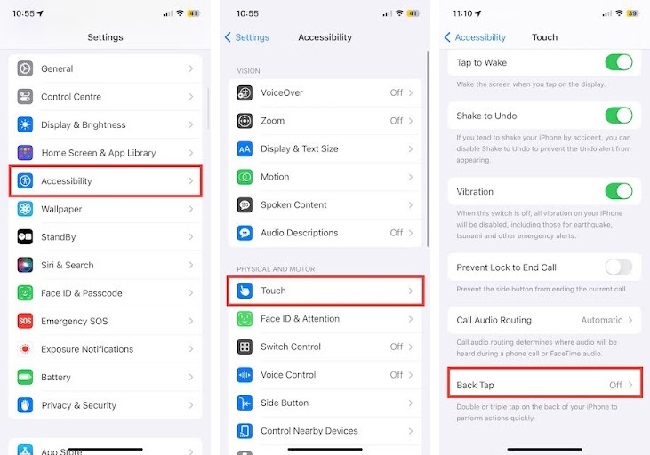 Take Screenshots on iPhone Using Back Tap Gestures